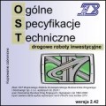 OST Drogowe roboty inwestycyjne - wersja 2.42